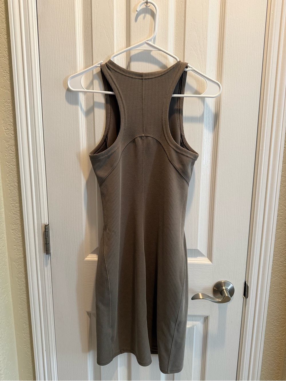 lululemon athletica Ribbed Racerback Mini Dress - Taupe